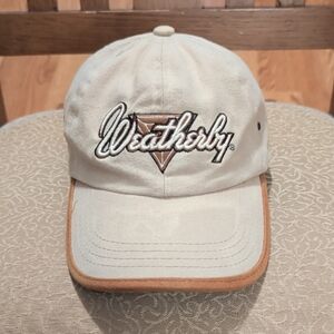 Beige and Brown Weatherby Firearms Men's Hat